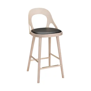 Sedia da bar Colibri 63 cm - Rovere tinto chiaro, cuscino nero - Hans K
