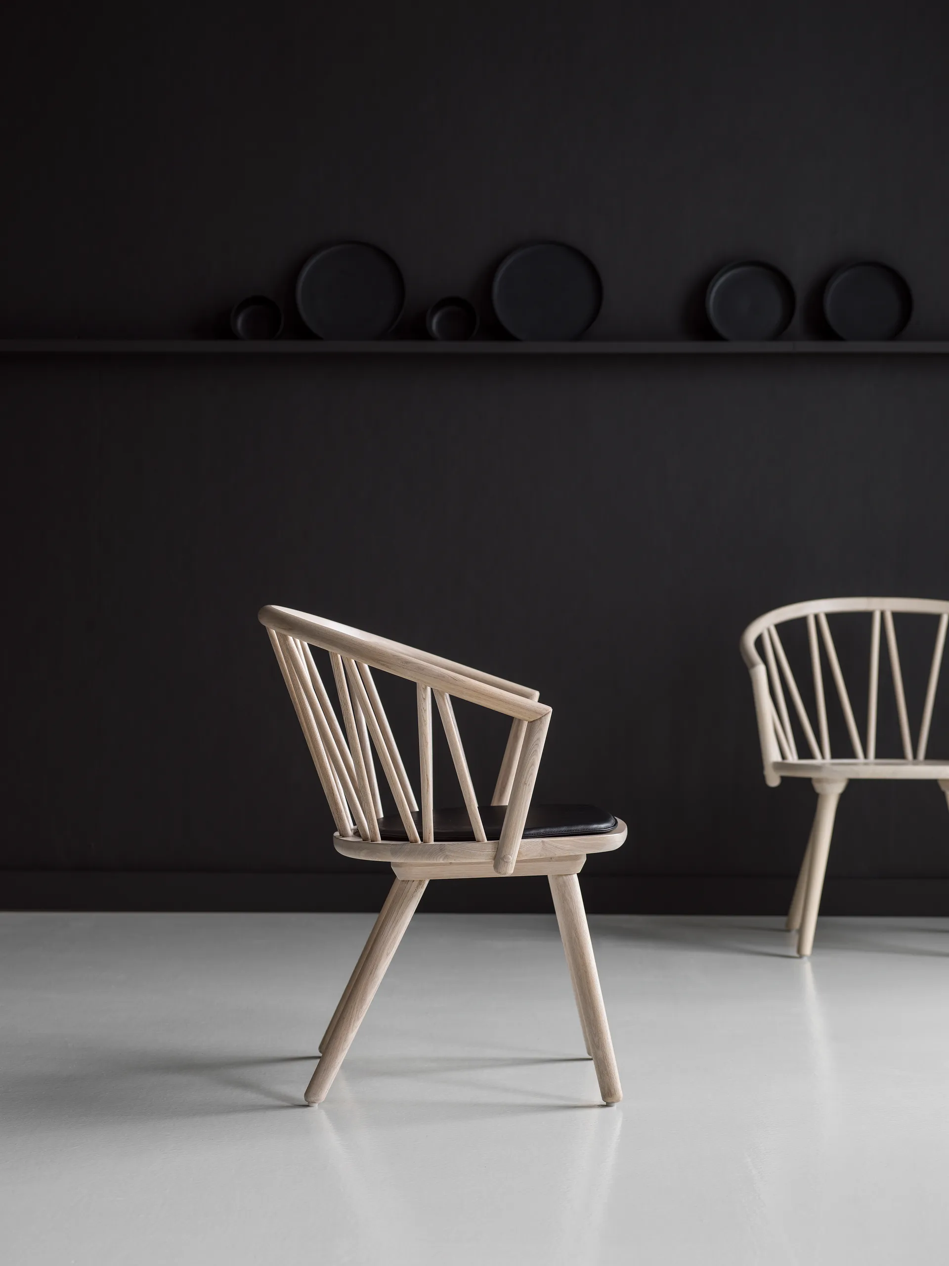Sedia lounge ZigZag, Frassino tinto chiaro Hans K