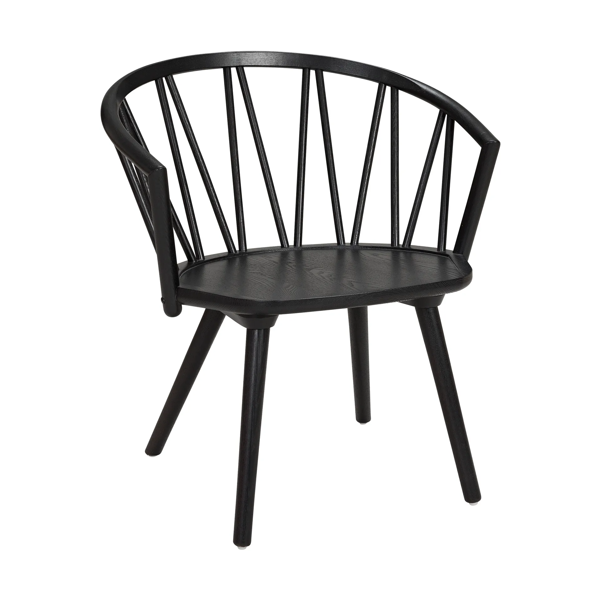 Sedia lounge ZigZag, Frassino tinto nero Hans K