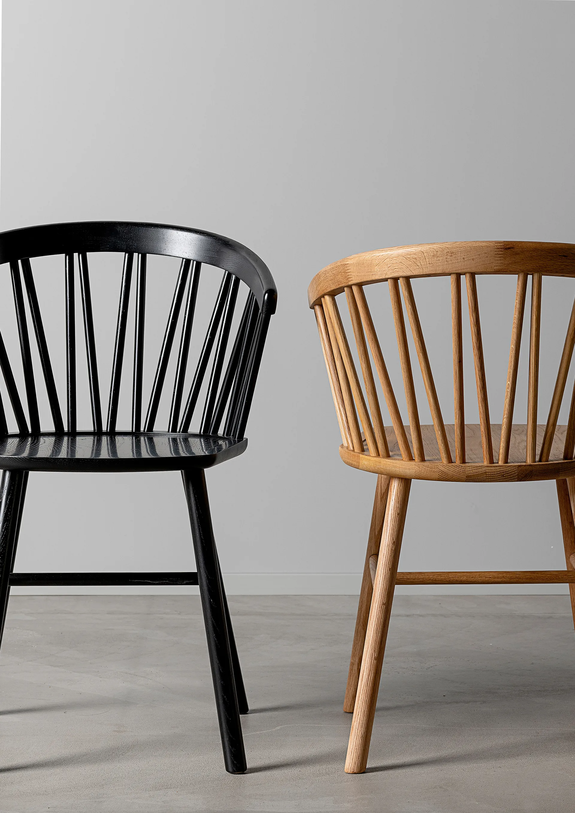 Sedia lounge ZigZag, Frassino tinto nero Hans K