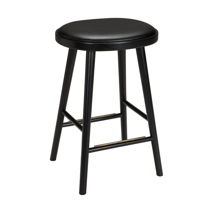 Sgabello da bar Colibri 74 cm, Rovere tinto nero, cuscino nero Hans K