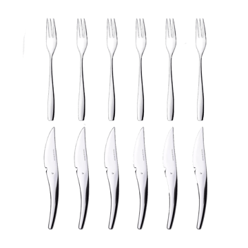 Set di 12 posate da frutta Hardanger - Acciaio inox - Hardanger Bestikk