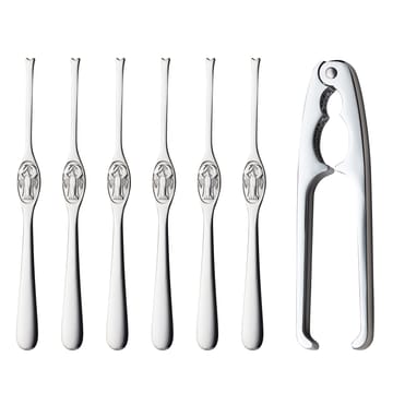 Set per frutti di mare Hardanger 7 pezzi - Acciaio inossidabile - Hardanger Bestikk