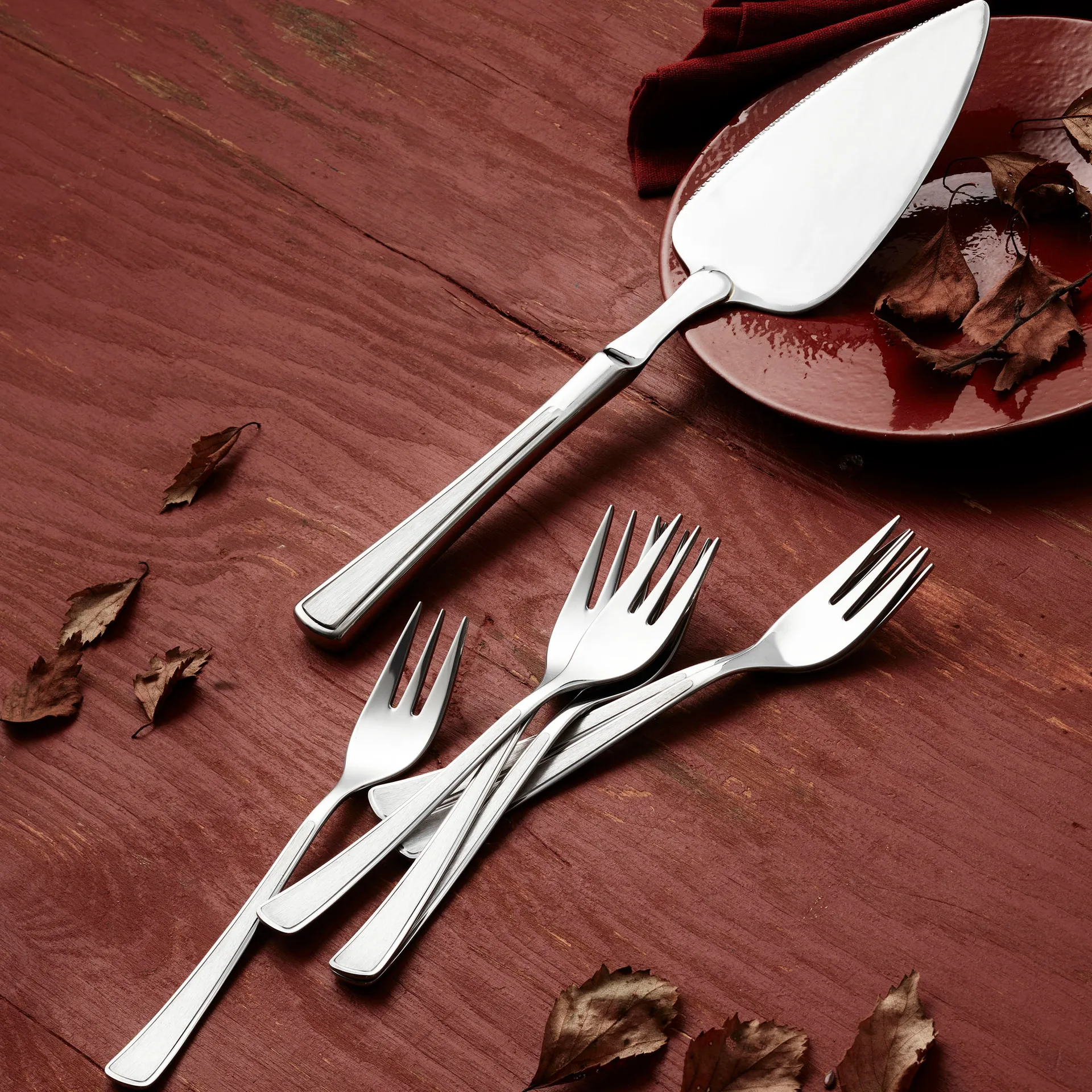 Set per torta Ramona 7 pz, acciaio inossidabile Hardanger Bestikk