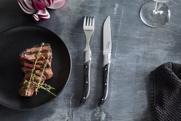 Coltello da grill Laguiole By Hâws 6 pezzi - Legno Nero - Hâws