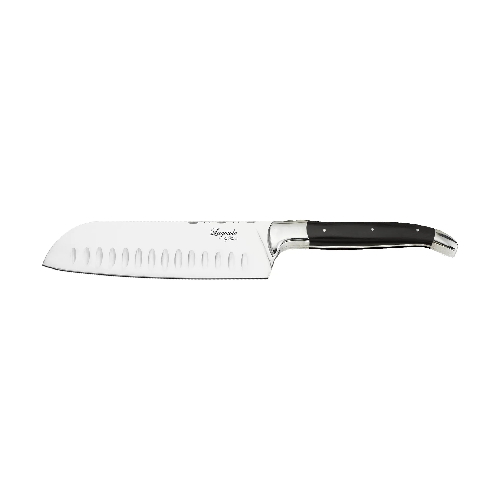 Coltello Santoku 19 cm Laguiole By Hâws, Nero Hâws