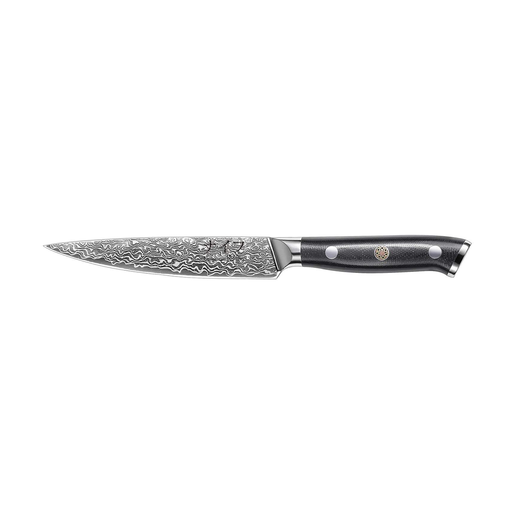 Coltello universale 23,6 cm Damascus By Hâws, Nero-acciaio inossidabile Hâws