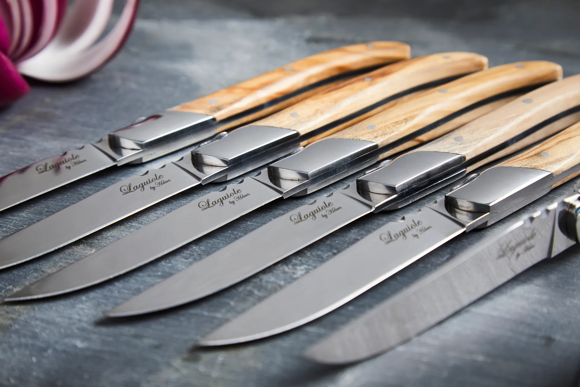 Forchetta da barbecue 6 pezzi Laguiole By Hâws, Oliva Hâws