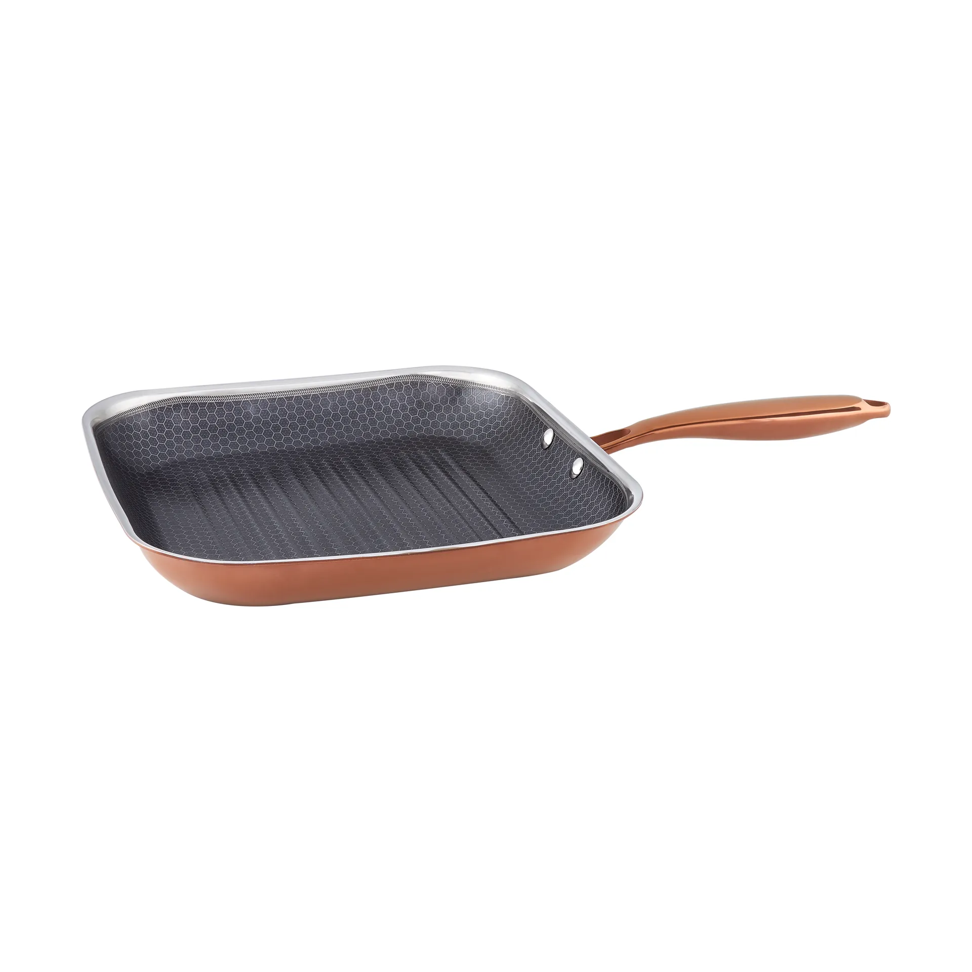 Grill pan con rivestimento ibrido 28 cm Hâws Santo, Rose Gold Hâws
