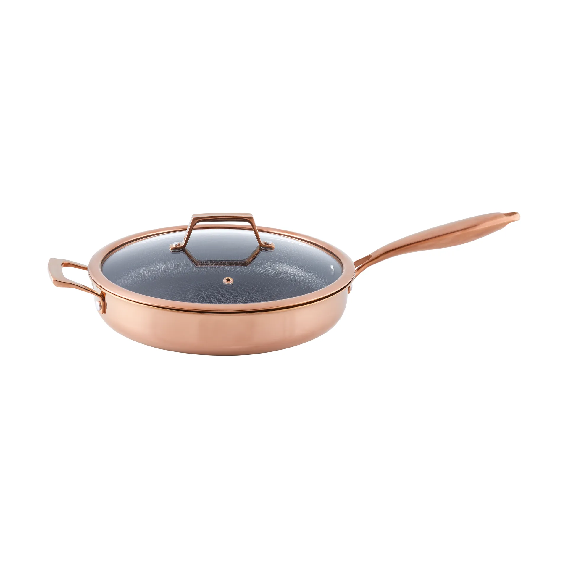 Pentola per trattore con coperchio e rivestimento ibrido Hâws Santo, Rose Gold Hâws