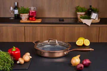 Pentola per trattore con coperchio e rivestimento ibrido Hâws Santo - Rose Gold - Hâws