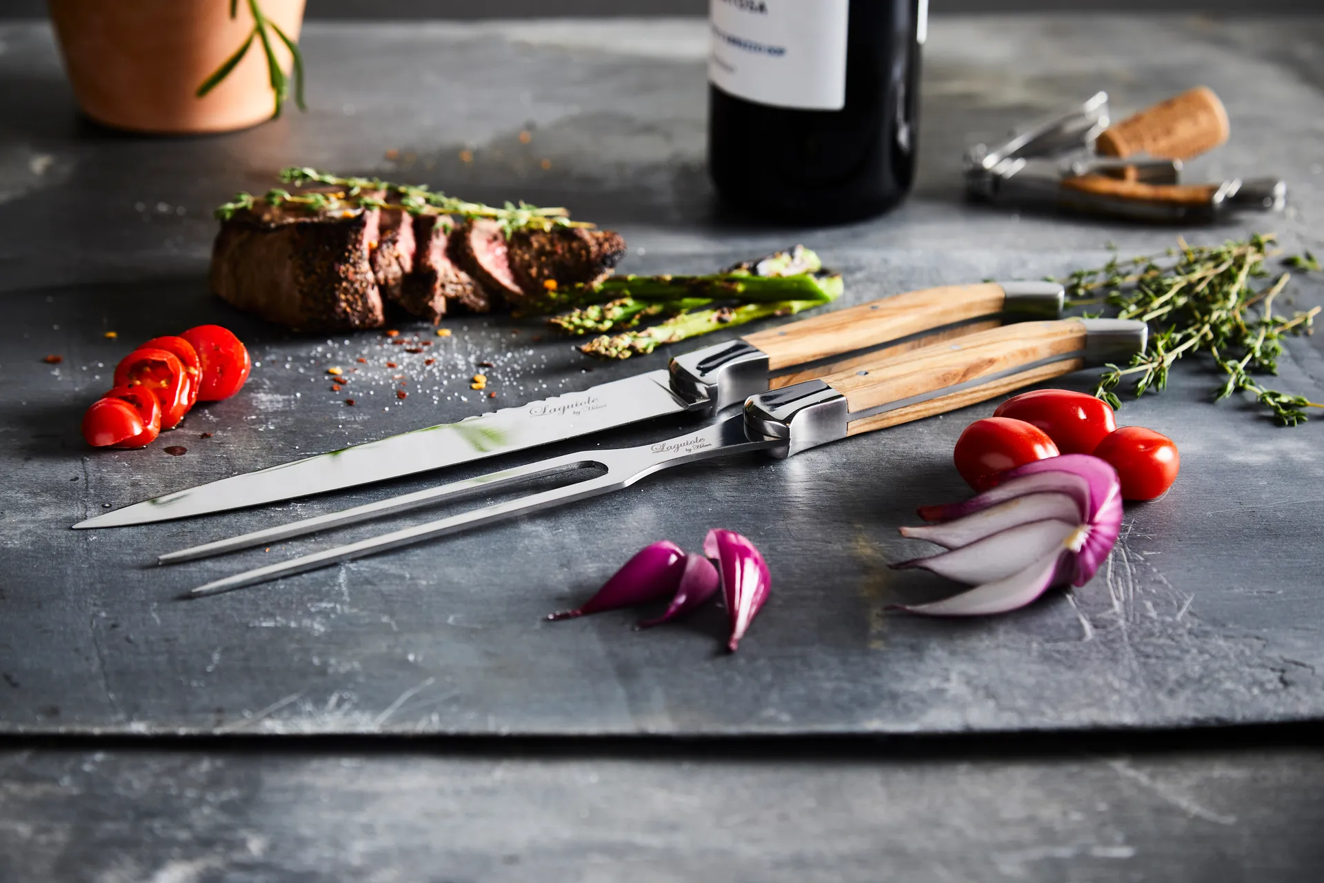 Set da trancio di 2 pezzi Laguiole By Hâws, Oliva Hâws