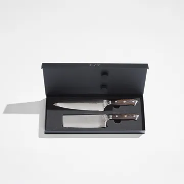 Set di coltelli da cucina e verdura 2 pezzi Damascus By Hâws - Wengé - Hâws