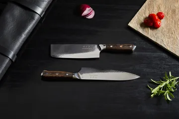 Set di coltelli da cucina e verdura 2 pezzi Damascus By Hâws - Wengé - Hâws