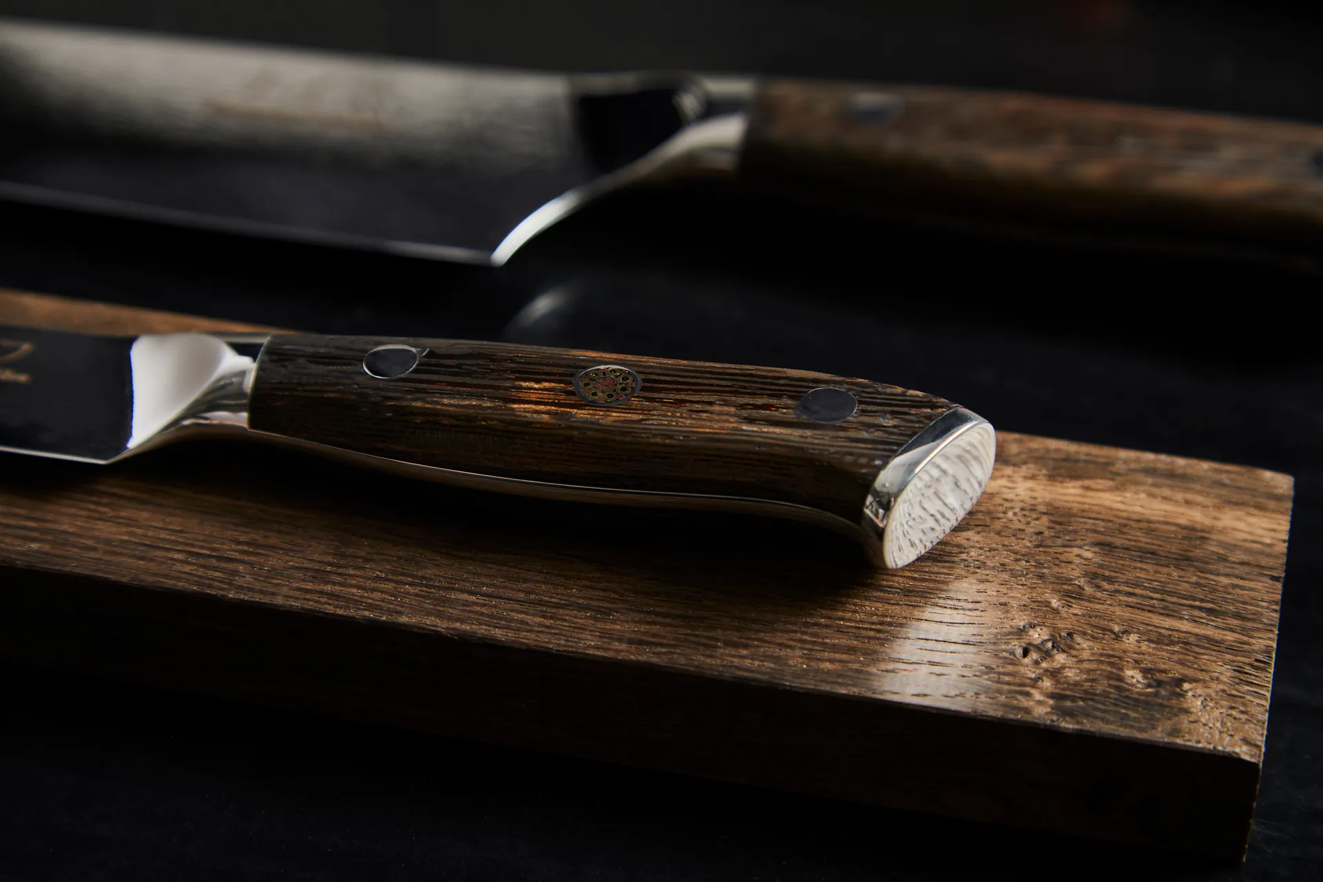 Set di coltelli da cucina e verdura 2 pezzi Damascus By Hâws, Wengé Hâws