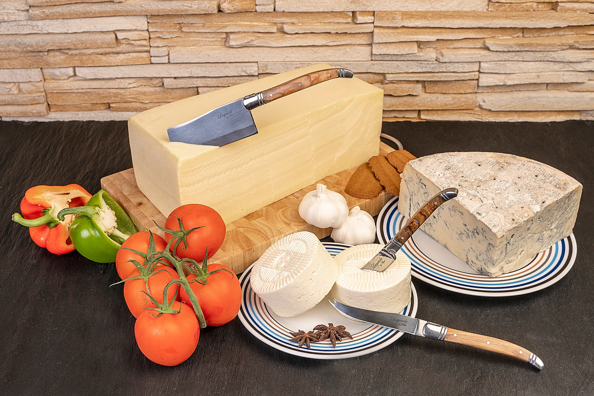 Set di coltelli da formaggio 3 pezzi Laguiole By Hâws, Oliva Hâws