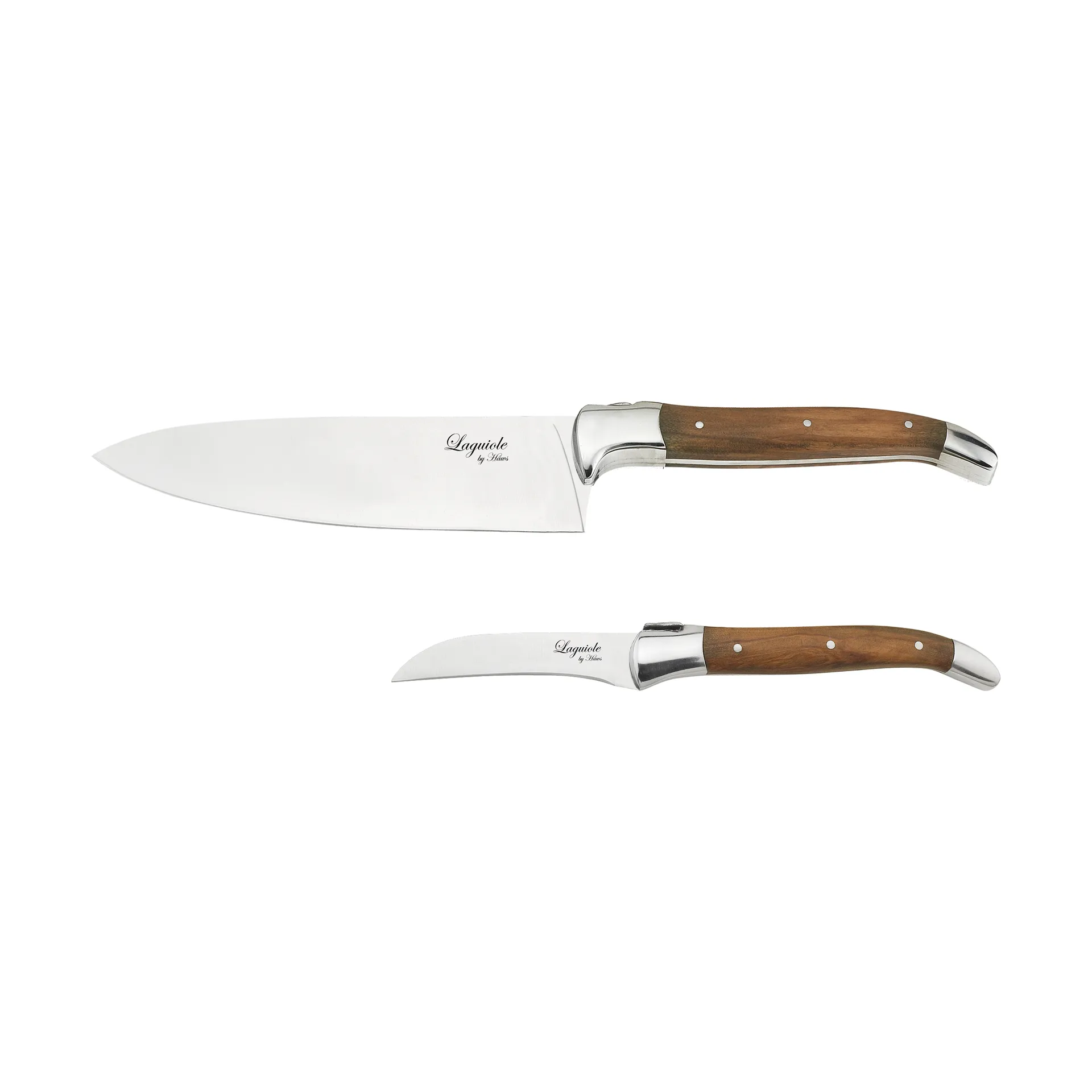Set di coltelli da pelare e cucina 2 pezzi Laguiole By Hâws, Oliva Hâws