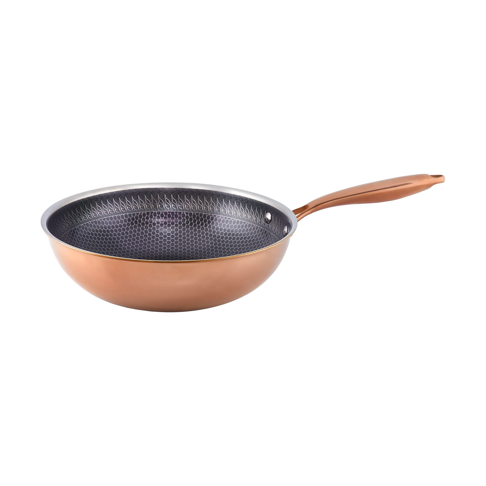 Wok con rivestimento ibrido Ø28 cm Hâws Santo, Rose Gold Hâws