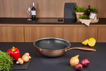Wok con rivestimento ibrido Ø28 cm Hâws Santo - Rose Gold - Hâws
