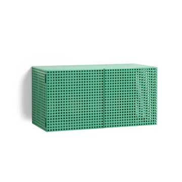 Armadio a muro Perforated Cabinet piccolo - Jade morbido - HAY