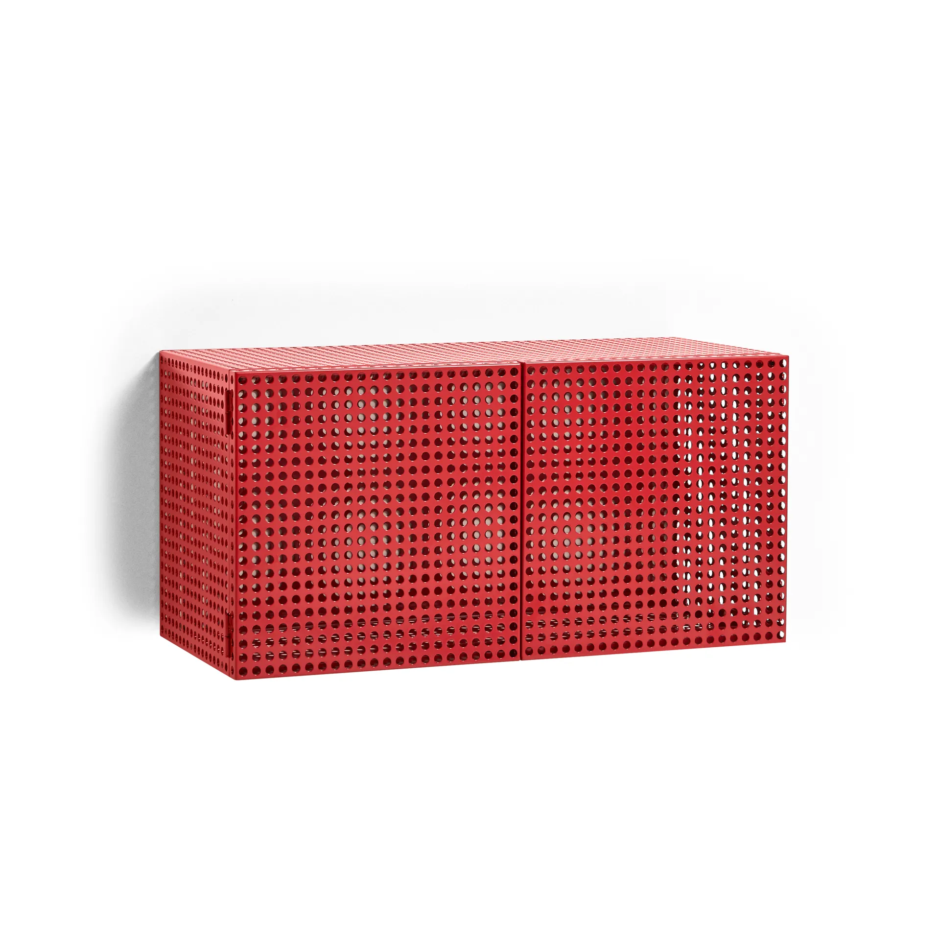 Armadio a muro Perforated Cabinet piccolo, Rosso vino HAY