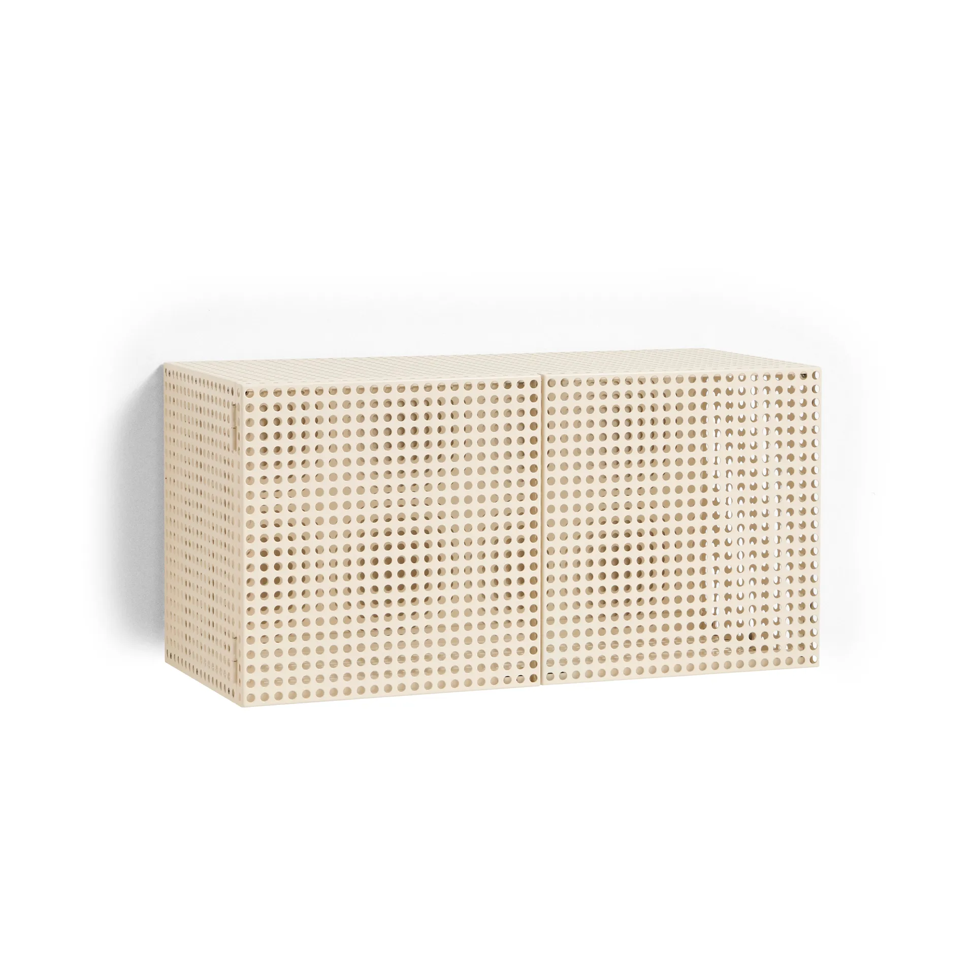 Armadio a muro Perforated Cabinet piccolo, Smalto d'uovo HAY