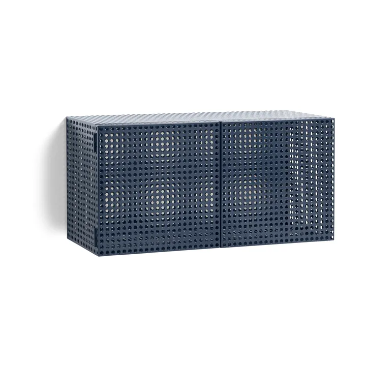 Armadio a muro Perforated Cabinet piccolo - Steel blue - HAY
