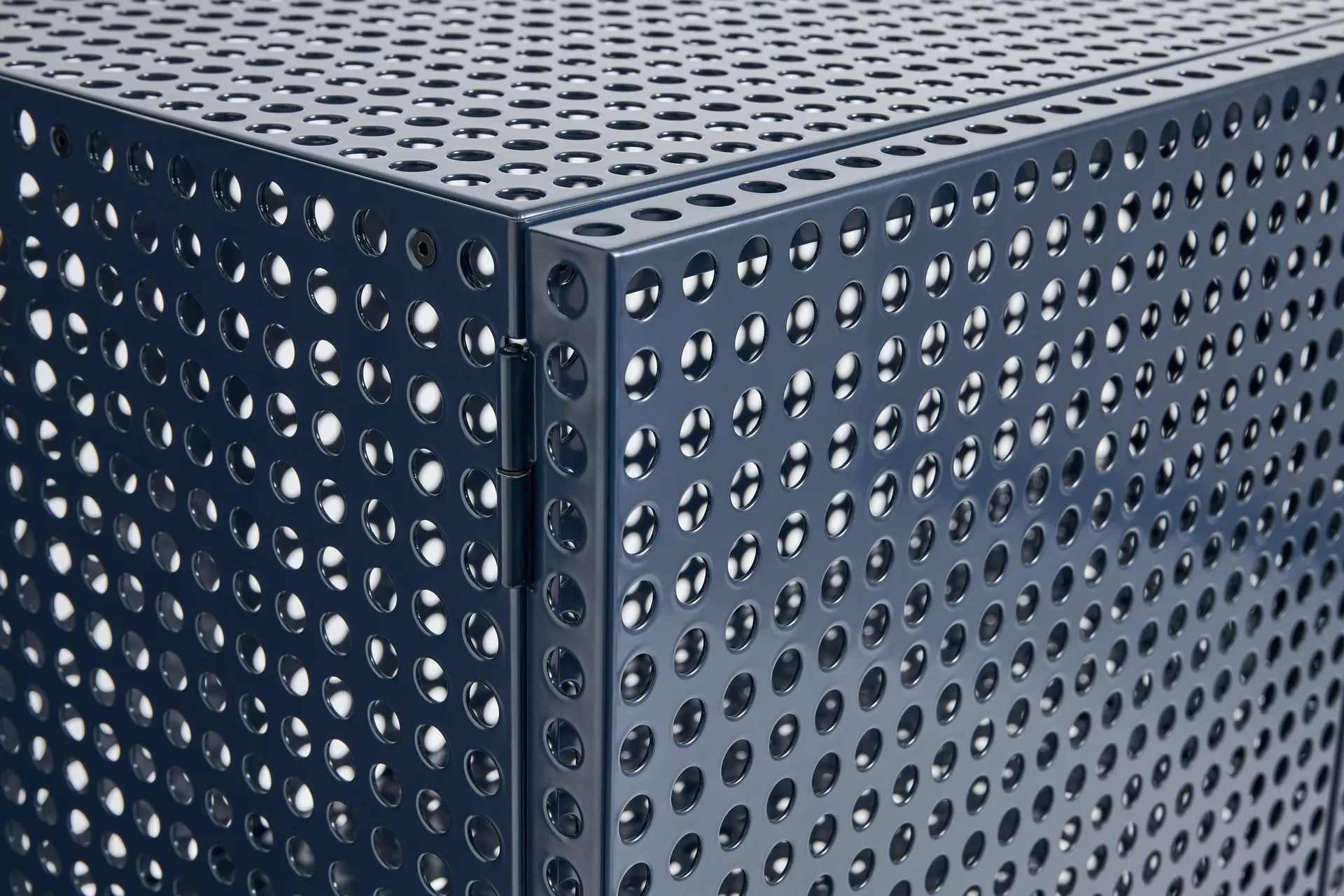 Armadio Perforated Cabinet grande, Steel blue HAY