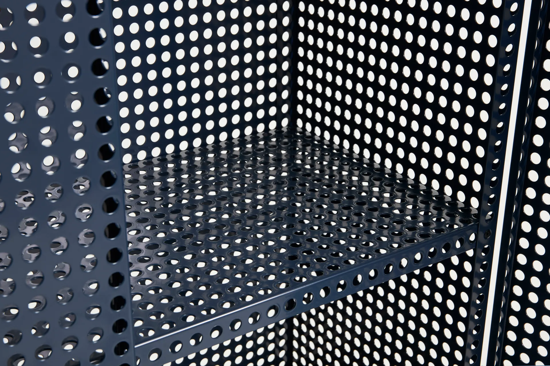 Armadio Perforated Cabinet grande, Steel blue HAY