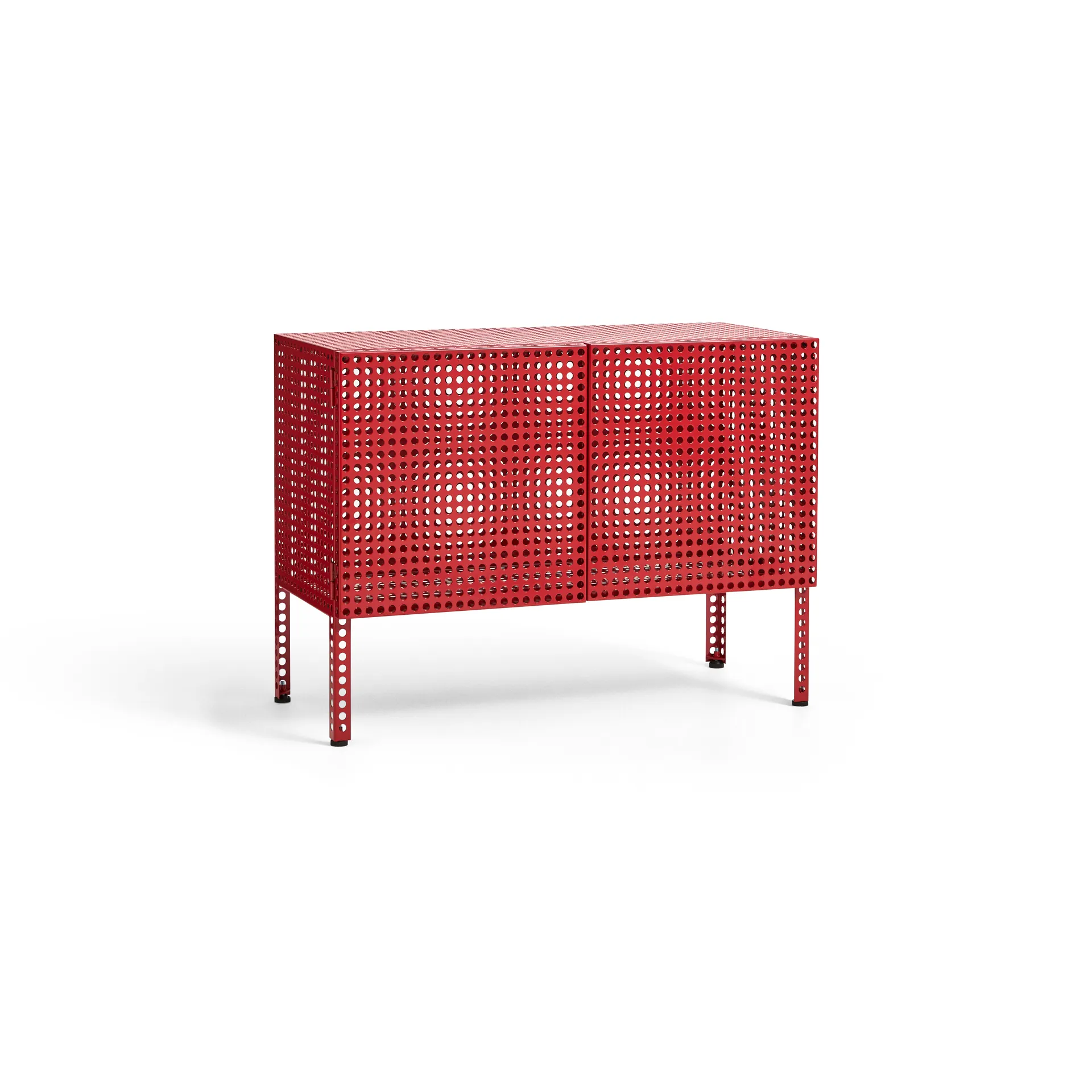 Armadio Perforated Cabinet piccolo, Rosso vino HAY