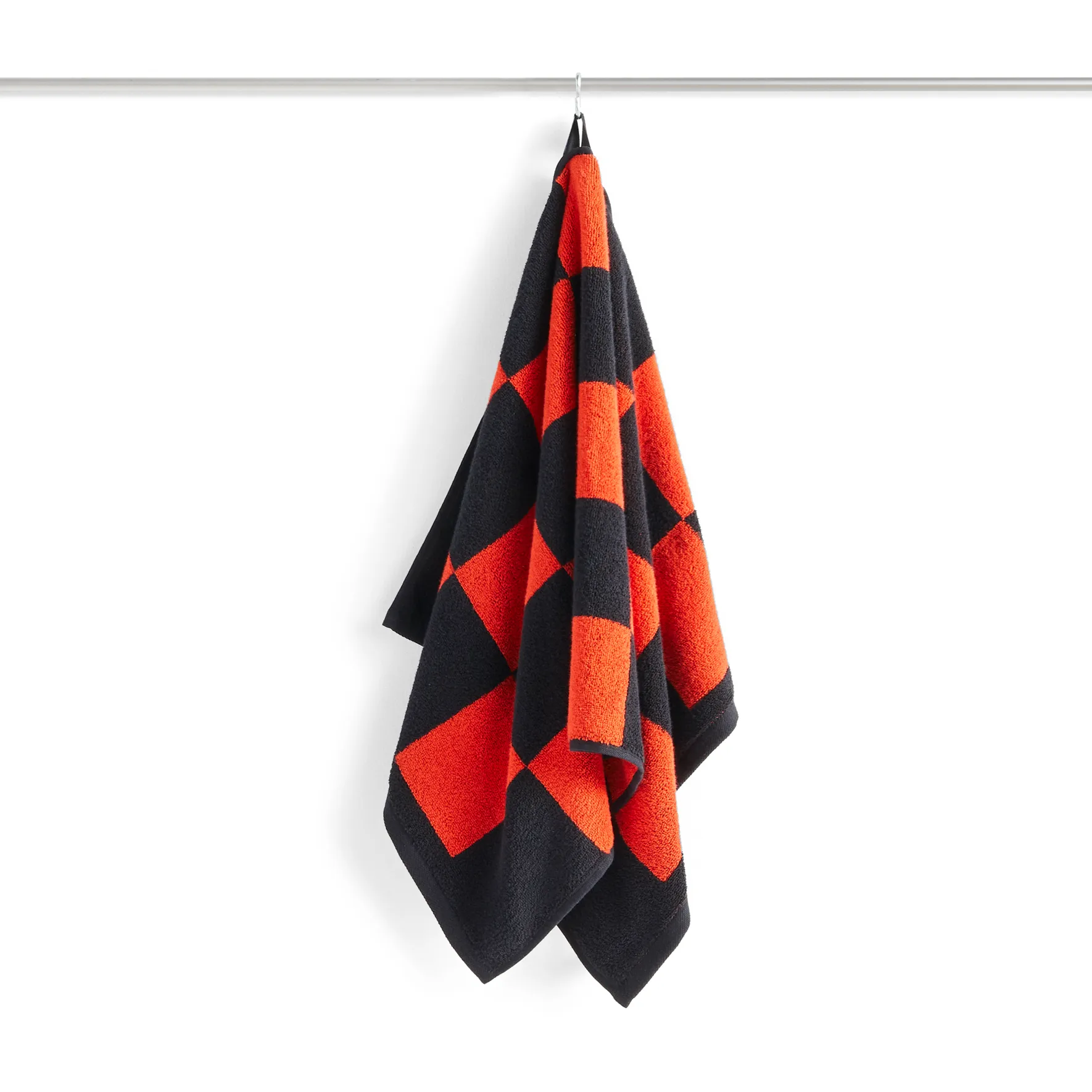 Asciugamano Check 50x90 cm, Poppy red HAY