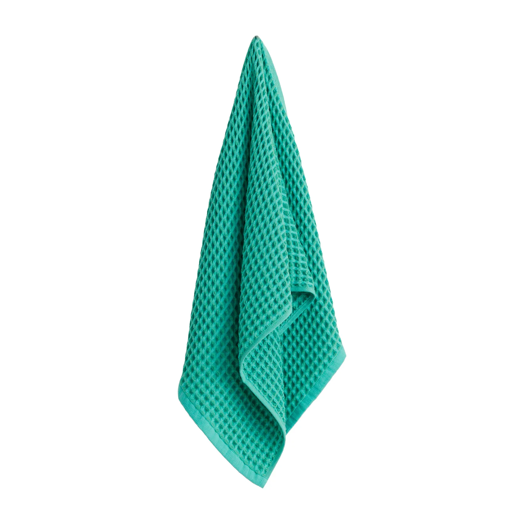 Asciugamano Waffle 50x100 cm, Emerald green HAY