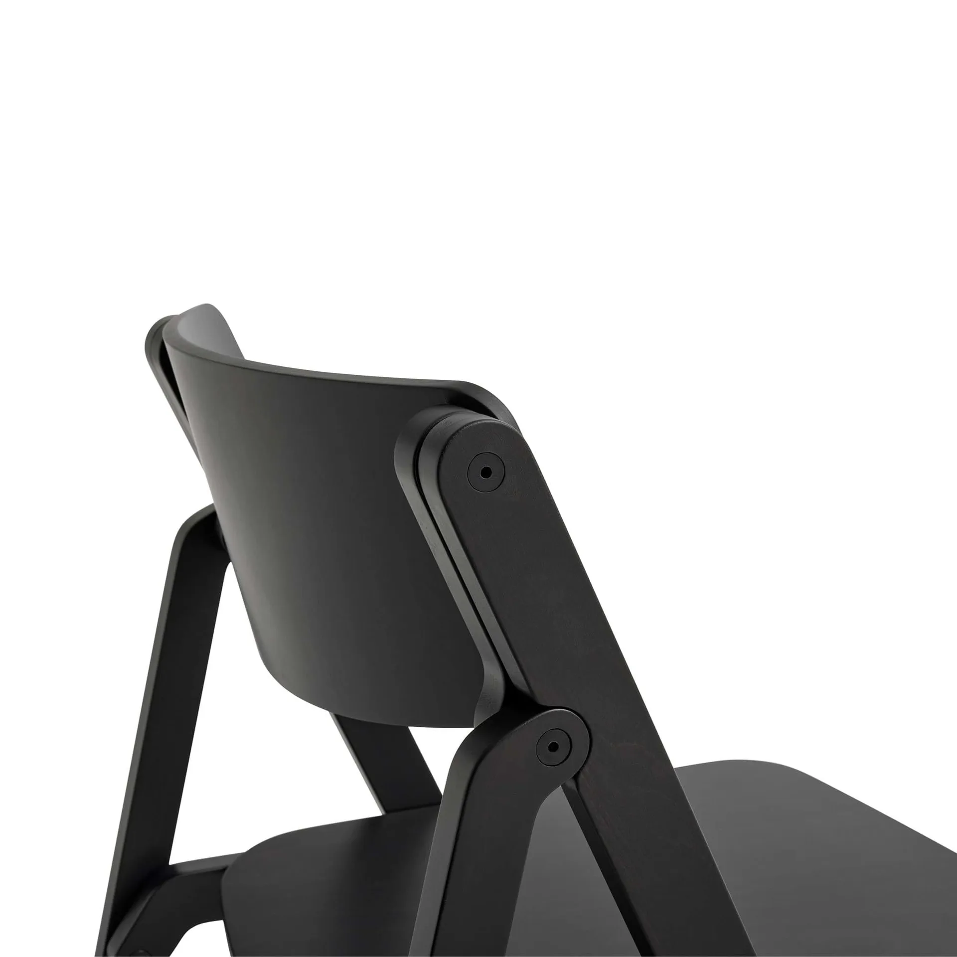Backflip Chair sedia, Anthracite faggio laccato HAY