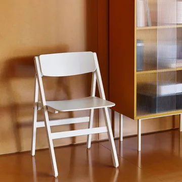 Backflip Chair sedia - Bianco cream verniciato faggio - HAY