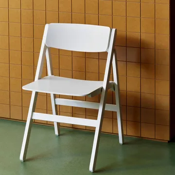Backflip Chair sedia - Bianco cream verniciato faggio - HAY