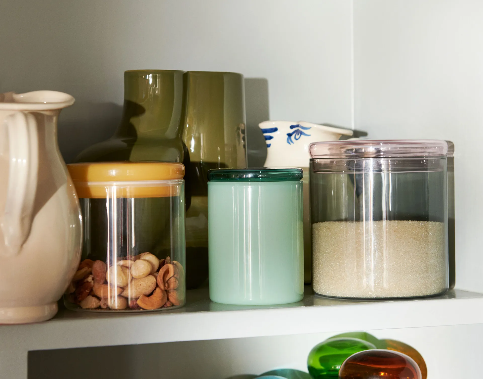 Barattolo in borosilicato vetro L 1 litro, grigio HAY