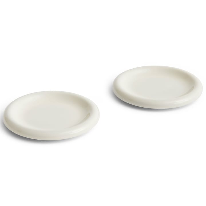 Barro piatto Ø18 cm confezione da 2 - Bianco opaco - HAY
