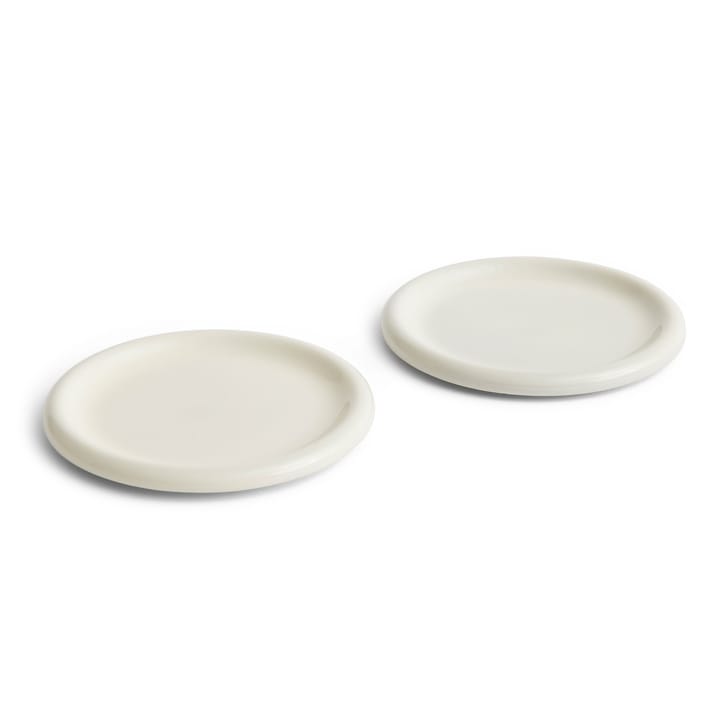 Barro piatto Ø24 cm 2-pack - Bianco opaco - HAY