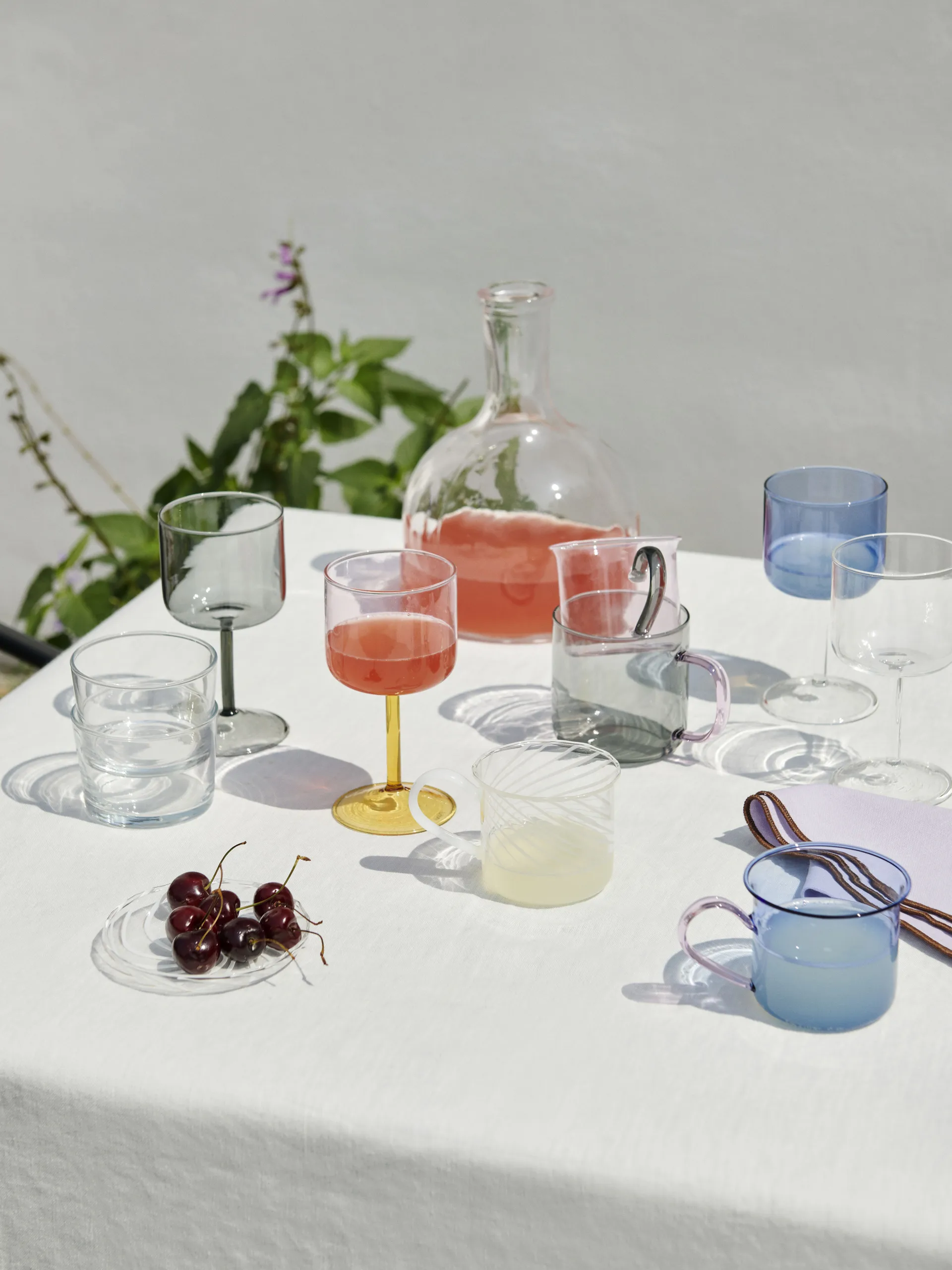 Bicchiere da vino Tint 25 cl, confezione da 2, grigio HAY