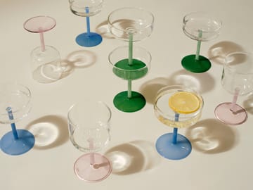 Bicchiere da vino Tint 25 cl, confezione da 2 - Rosa-giallo - HAY