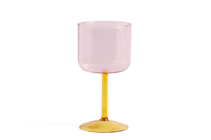 Bicchiere da vino Tint 25 cl, confezione da 2 - Rosa-giallo - HAY