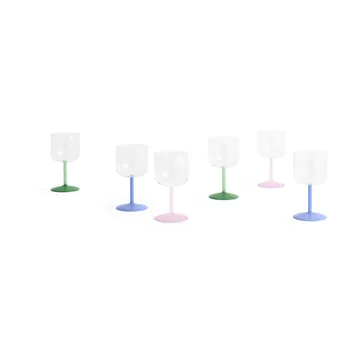 Bicchiere da vino Tint 25 cl, confezione da 2 - Trasparente - HAY