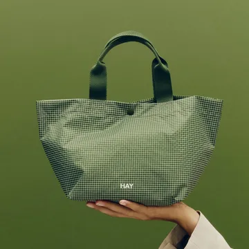 Borsa Grid Everyday Bag - Dark green, mini - HAY