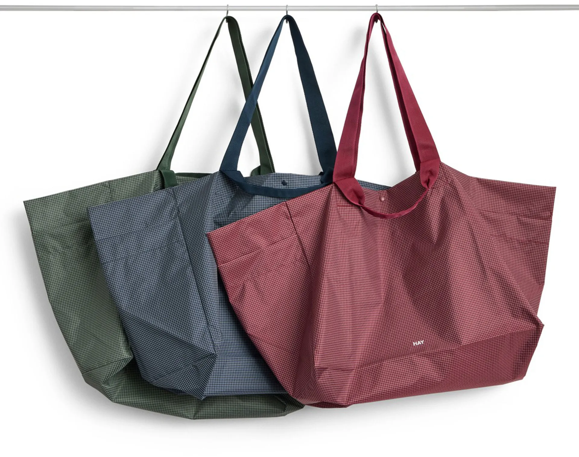 Borsa Grid Weekend Bag, Burgundy, medium HAY