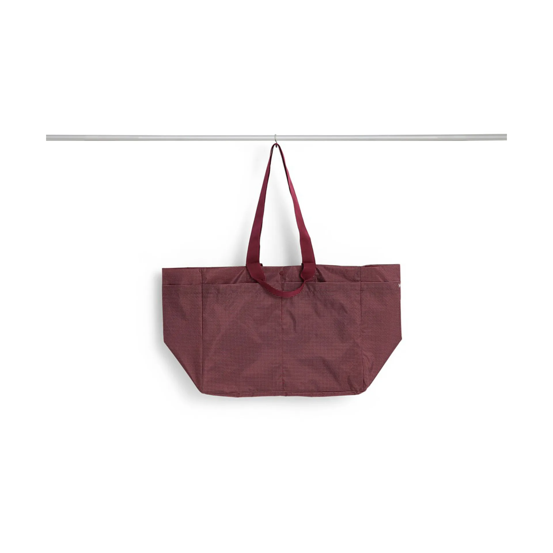 Borsa Grid Weekend Bag, Burgundy, medium HAY