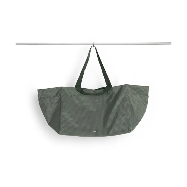 Borsa Grid Weekend Bag - Dark green, large - HAY