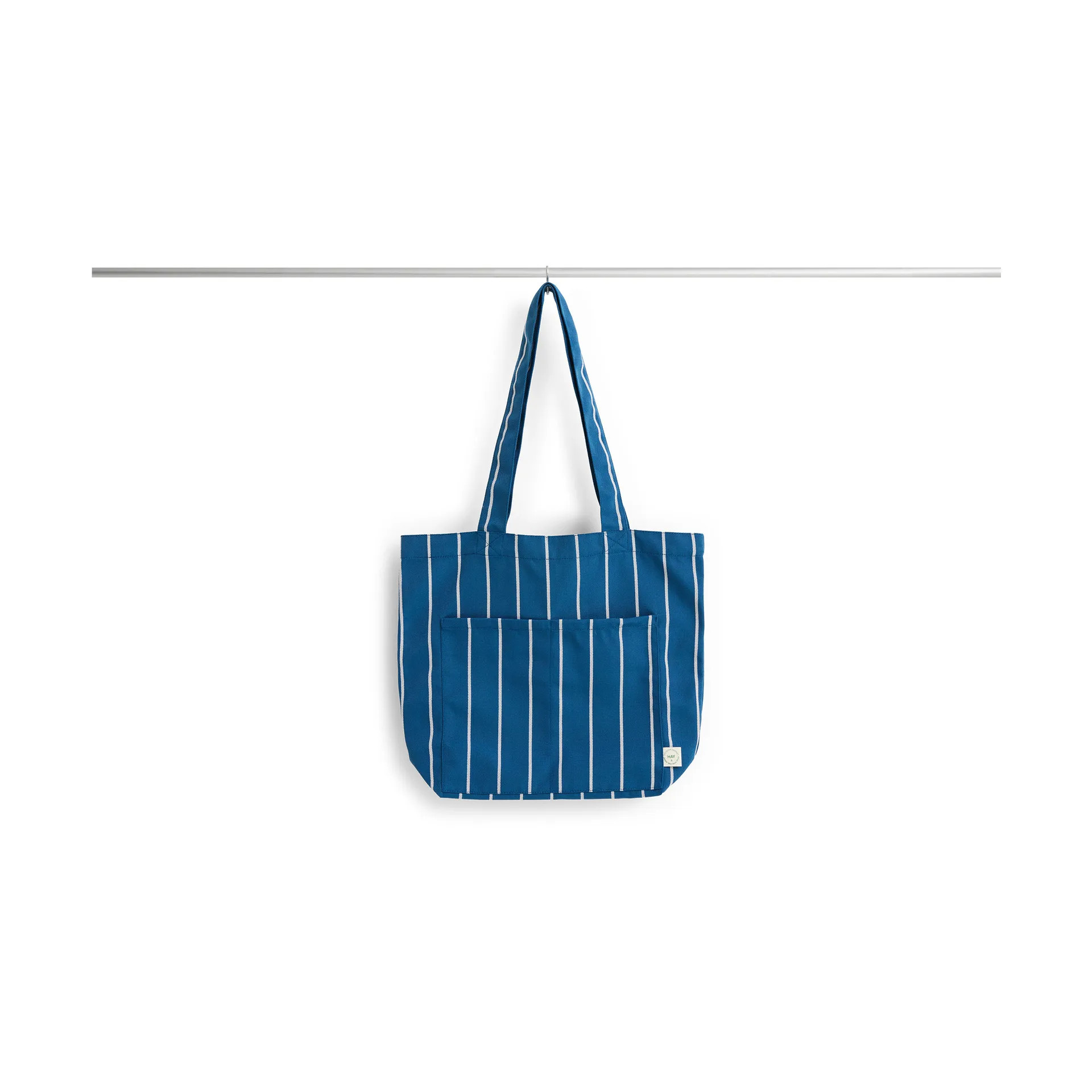 Borsa in tessuto Outdoor Market, Blue-beige, medio HAY