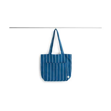 Borsa in tessuto Outdoor Market - Blue-beige, medio - HAY