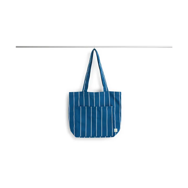 Borsa in tessuto Outdoor Market - Blue-beige, medio - HAY