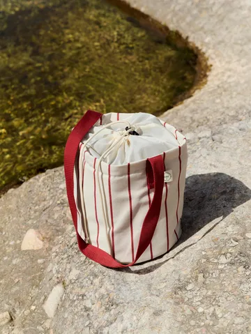 Borsa per bottiglia Outdoor Market - Beige-rosso, medio - HAY